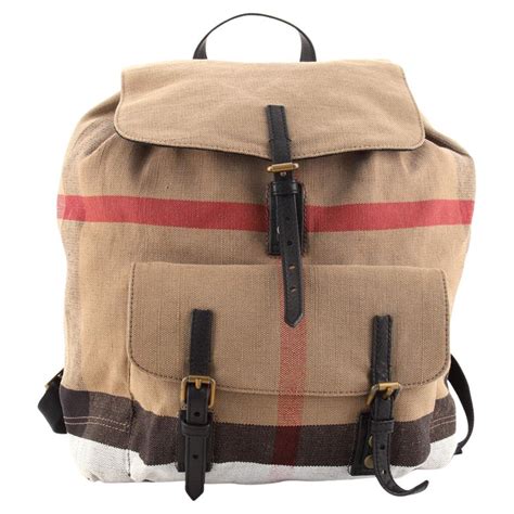 burberry brookdale backpack|Burberry Check Brookdale Canvas Backpack .